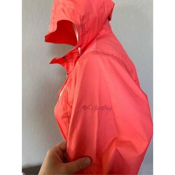 Columbia Women’s Pardon My Trench Rain Jacket in Juicy Coral Peach size Small - Picture 4 of 8